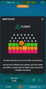 Plinko mobile game how to play